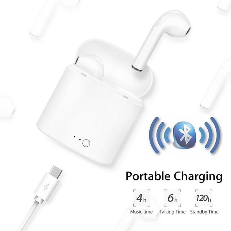 Mini Earphone Airpods TWS Bluetooth 4 2 with Charging Case 